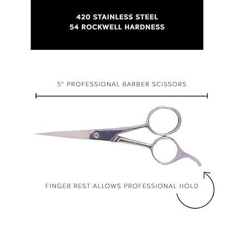 Professional Barber Scissors 5"