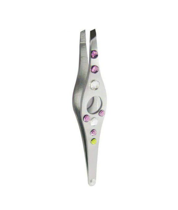 Crystal Slanted Tweezers-Gems