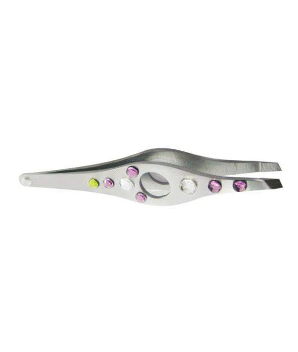 Crystal Slanted Tweezers-Gems