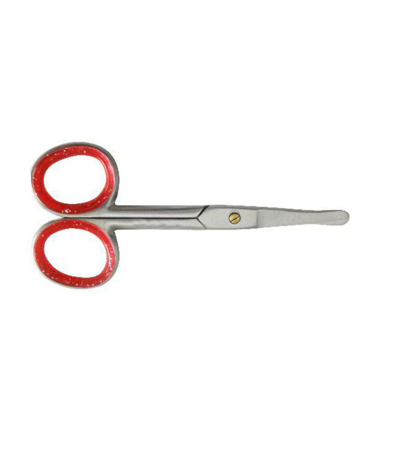 Comfort Grip Nail Scissors-Red Grip
