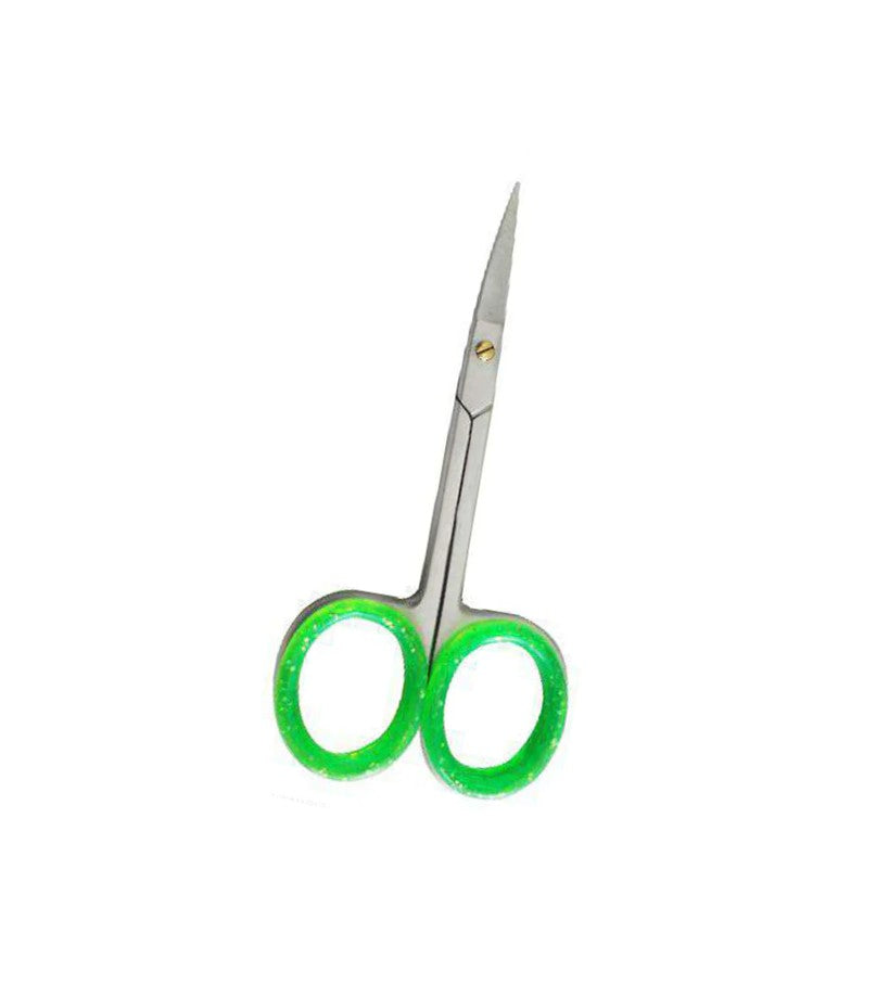 Comfort Grip Cuticle Scissors-Green Grips