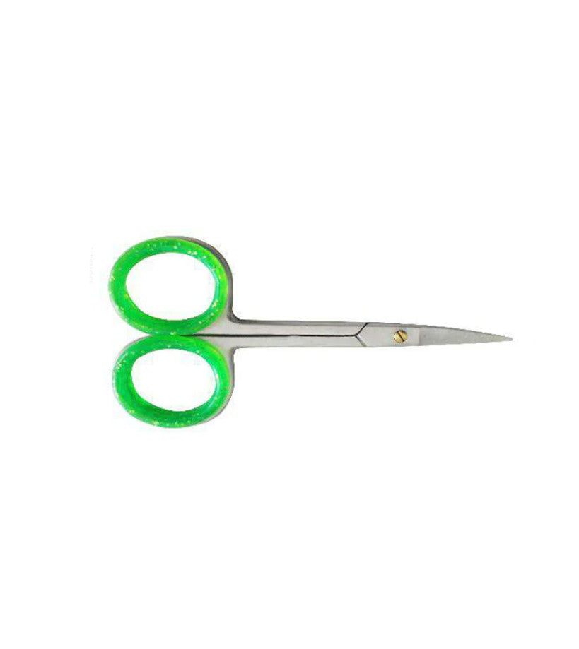 Comfort Grip Cuticle Scissors-Green Grips