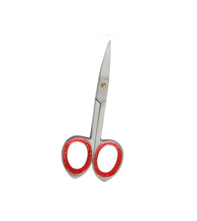 Comfort Grip Nail Scissors-Red Grips