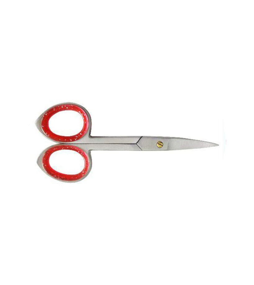 Comfort Grip Nail Scissors-Red Grips
