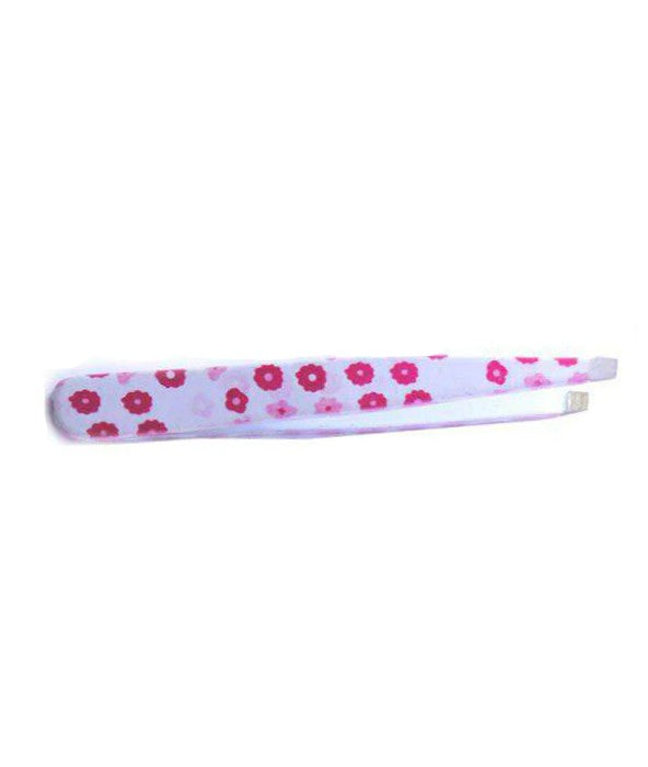 Designer Tweezers-White/Pink Floral