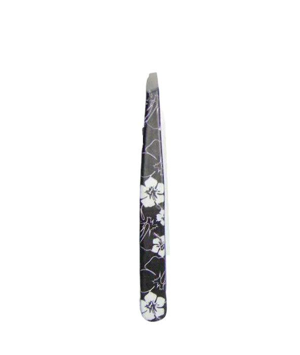 Designer Tweezers-White Hibiscus