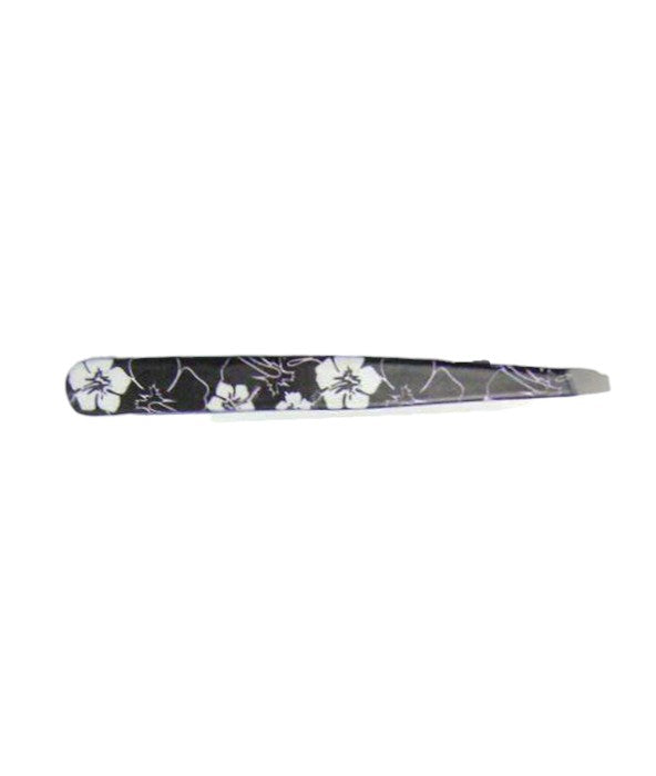 Designer Tweezers-White Hibiscus