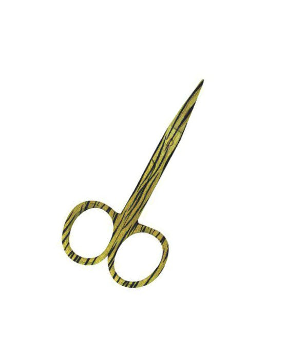 Designer Nail Scissors-Yellow Zebra Print