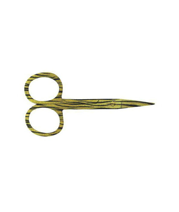 Designer Nail Scissors-Yellow Zebra Print