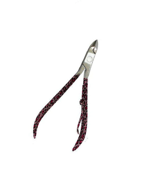Designer Cuticle Nipper-Pink Leopard