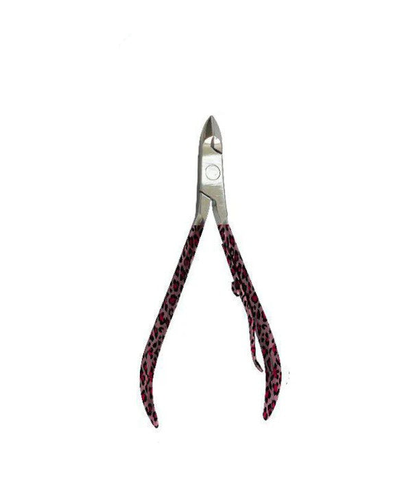 Designer Cuticle Nipper-Pink Leopard