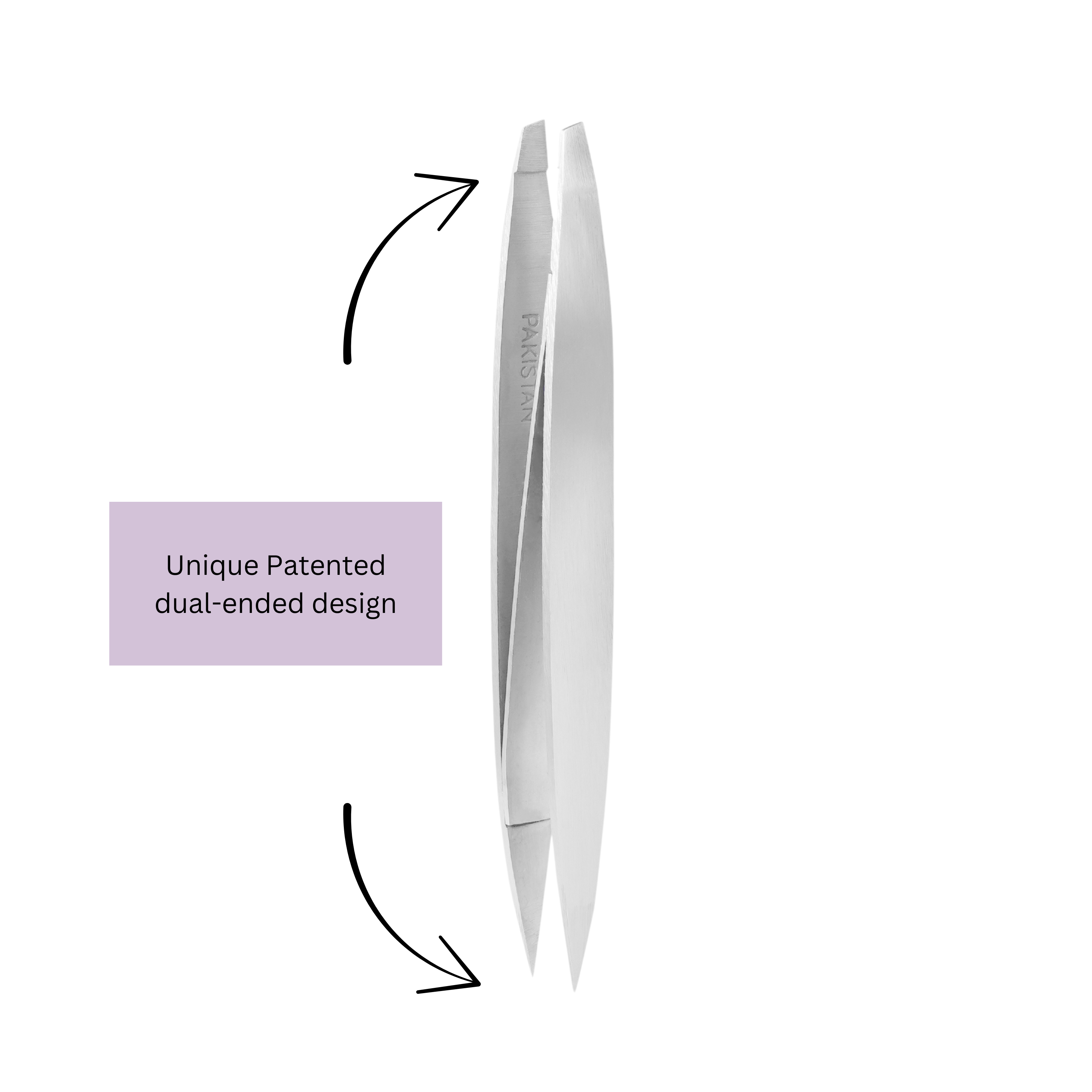 Z-Tweeze® Dual Ended Tweezer - Satin Stainless Steel