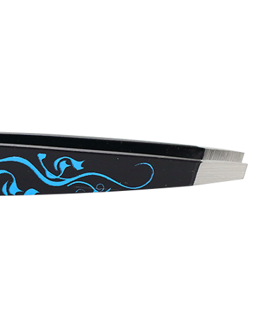 Expert Slant Tweezer - Blue Vine