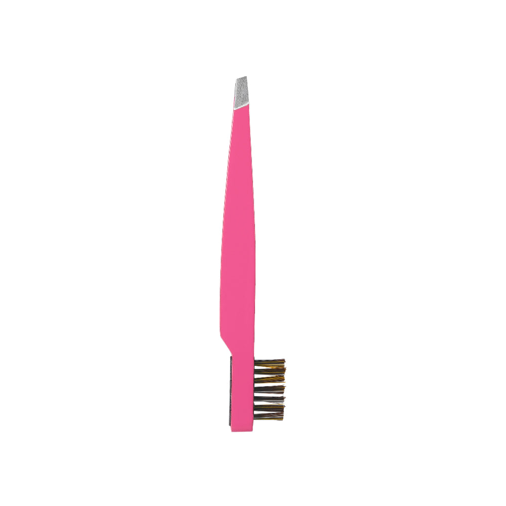 Slant Tip Tweezers with Brush Combo