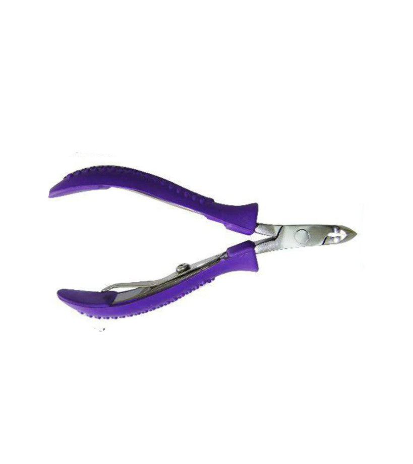 Comfort Grip Cuticle Nipper 1/4 Jaw-Purple Grips