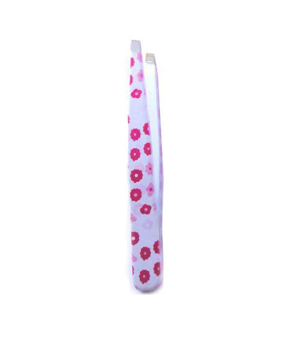 Designer Tweezers-White/Pink Floral