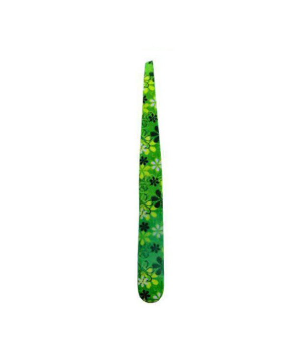 Designer Tweezers-Green Floral