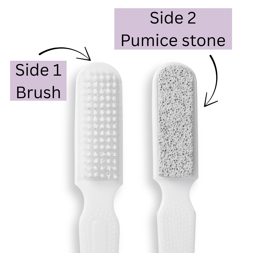 Pumice Stone and Foot Brush 2in1