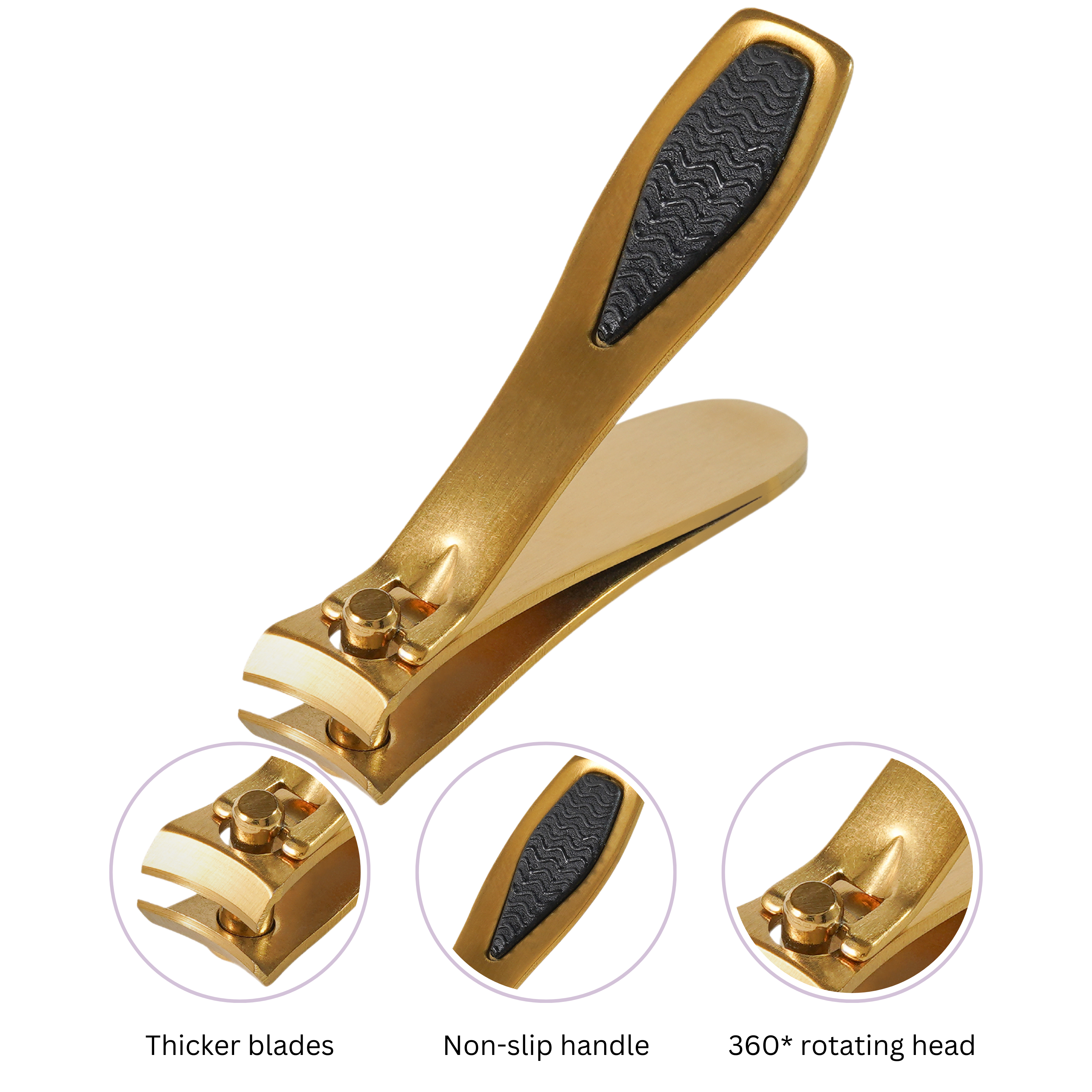 Fingernail Clipper Gold