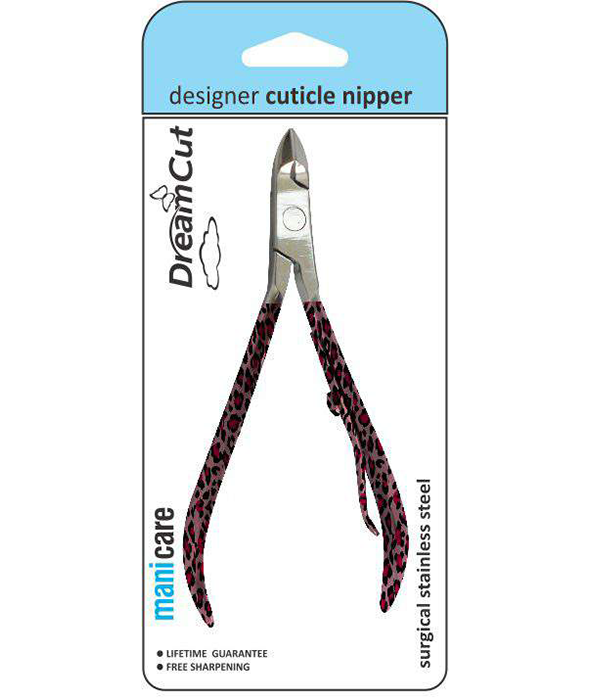 Designer Cuticle Nipper-Pink Leopard
