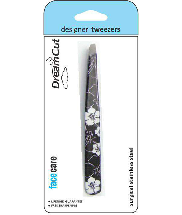 Designer Tweezers-White Hibiscus