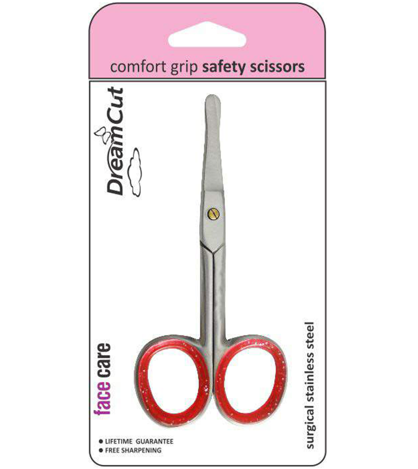Comfort Grip Safety Scissors-Red Grip